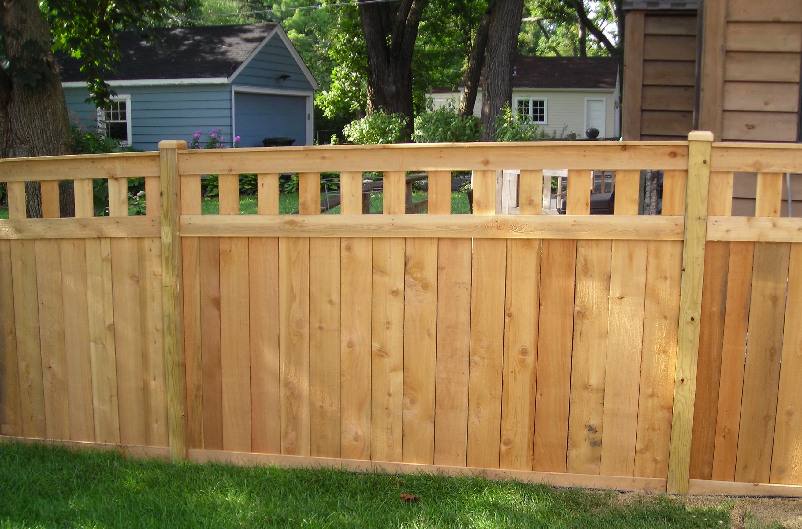 Residential Natural Cedar Fences Installation & Repair Peerless Fence